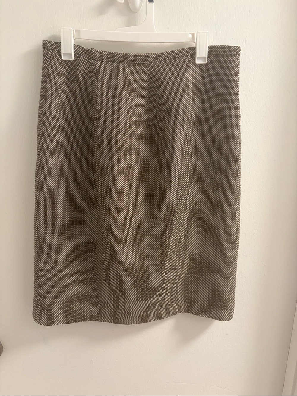 Gruppo Americano Vintage Brown Patterned Pencil Midi Skirt Size 6